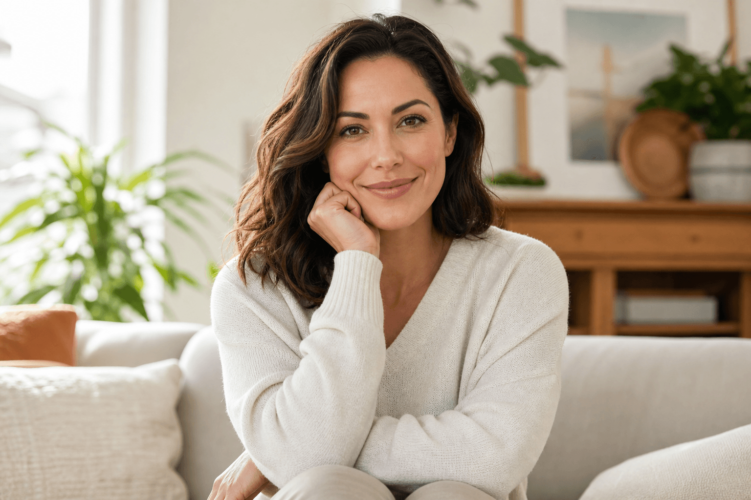 Person with wellness and health focus